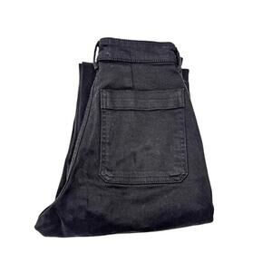 Everlane The Straight Leg Crop Short Black Denim Jean Pants Size 00